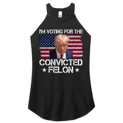 Im Voting For A Convicted Felon Women's Perfect Tri Rocker Tank
