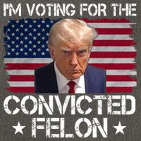 Im Voting For A Convicted Felon Cotton Canvas Backpack
