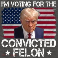Im Voting For A Convicted Felon Vector Backpack