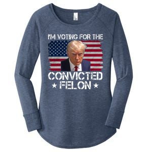 Im Voting For A Convicted Felon Women's Perfect Tri Tunic Long Sleeve Shirt