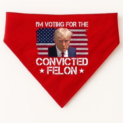 Im Voting For A Convicted Felon USA-Made Doggie Bandana
