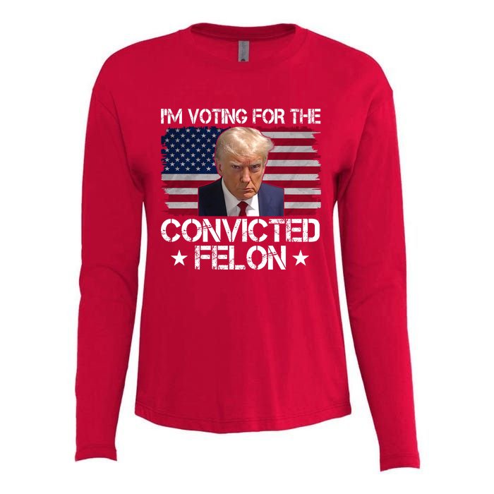 Im Voting For A Convicted Felon Womens Cotton Relaxed Long Sleeve T-Shirt