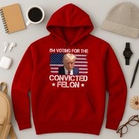 Im Voting For A Convicted Felon Hoodie