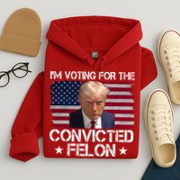 Im Voting For A Convicted Felon Hoodie