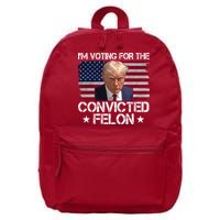 Im Voting For A Convicted Felon 16 in Basic Backpack