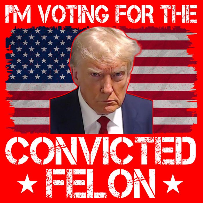Im Voting For A Convicted Felon Poster