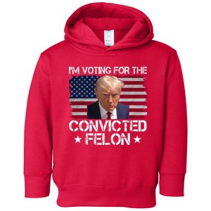 Im Voting For A Convicted Felon Toddler Hoodie