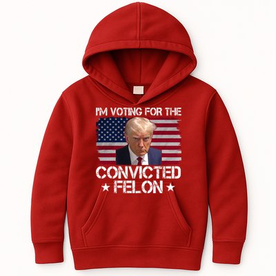 Im Voting For A Convicted Felon Kids Hoodie