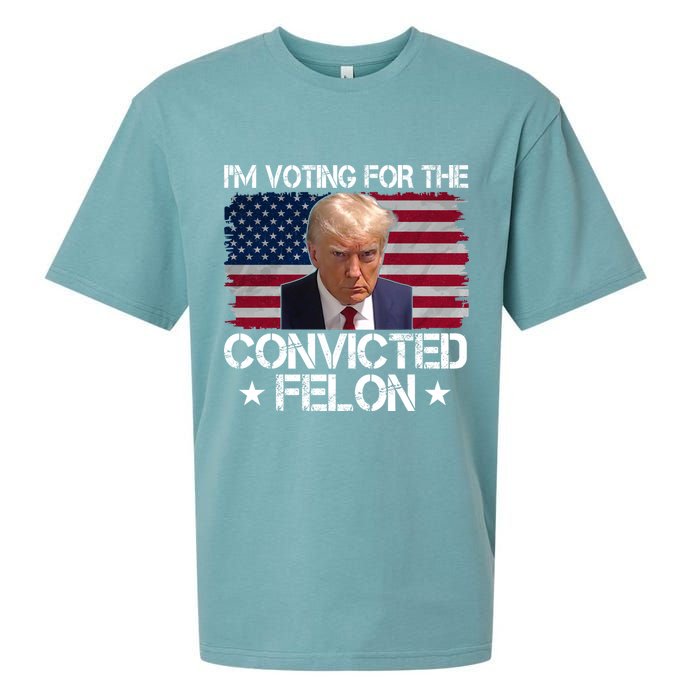 Im Voting For A Convicted Felon Sueded Cloud Jersey T-Shirt