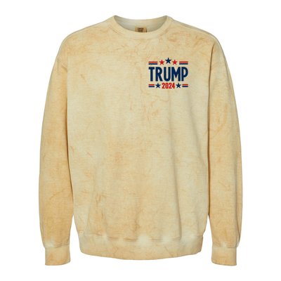 Im Voting For The Felon Trump 2024 Election (Front And Back) Colorblast Crewneck Sweatshirt