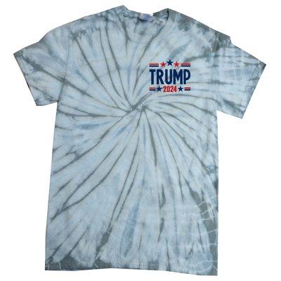 Im Voting For The Felon Trump 2024 Election (Front And Back) Tie-Dye T-Shirt