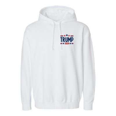 Im Voting For The Felon Trump 2024 Election (Front And Back) Garment-Dyed Fleece Hoodie