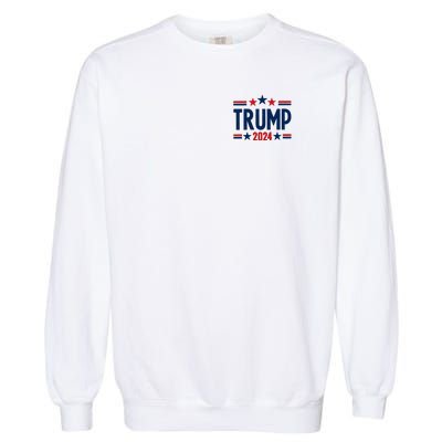 Im Voting For The Felon Trump 2024 Election (Front And Back) Garment-Dyed Sweatshirt