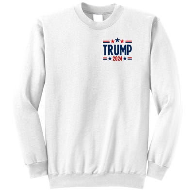 Im Voting For The Felon Trump 2024 Election (Front And Back) Sweatshirt