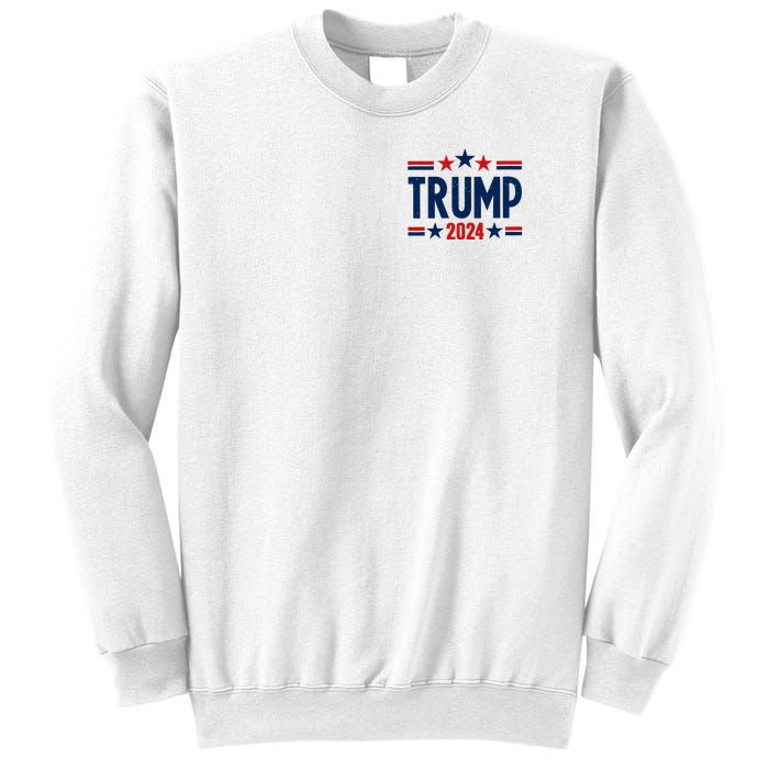 Im Voting For The Felon Trump 2024 Election (Front And Back) Sweatshirt