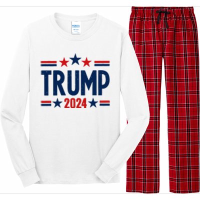 Im Voting For The Felon Trump 2024 Election (Front And Back) Long Sleeve Pajama Set