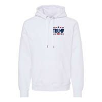 Im Voting For The Felon Trump 2024 Election (Front And Back) Premium Hoodie