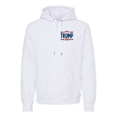 Im Voting For The Felon Trump 2024 Election (Front And Back) Premium Hoodie