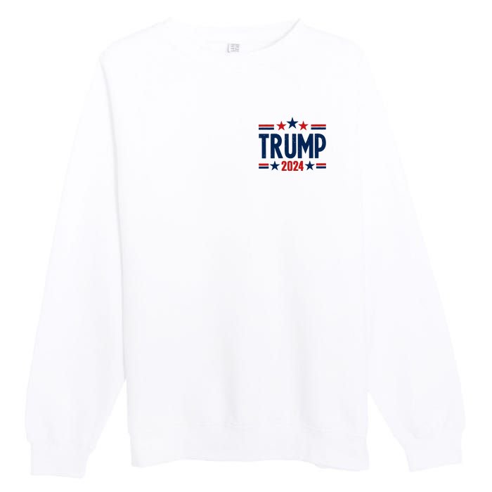 Im Voting For The Felon Trump 2024 Election (Front And Back) Premium Crewneck Sweatshirt