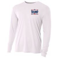 Im Voting For The Felon Trump 2024 Election (Front And Back) Cooling Performance Long Sleeve Crew