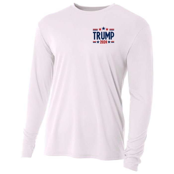 Im Voting For The Felon Trump 2024 Election (Front And Back) Cooling Performance Long Sleeve Crew