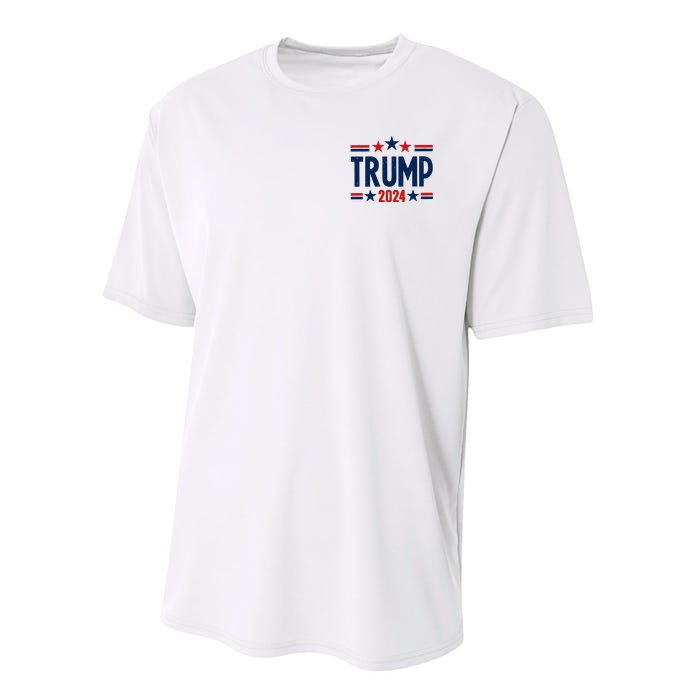 Im Voting For The Felon Trump 2024 Election (Front And Back) Performance Sprint T-Shirt