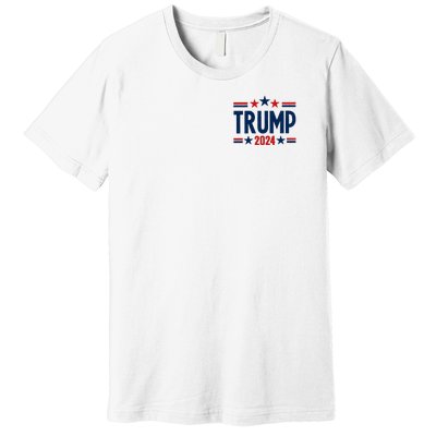 Im Voting For The Felon Trump 2024 Election (Front And Back) Premium T-Shirt