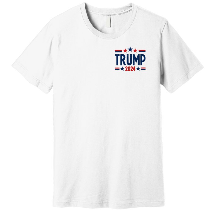 Im Voting For The Felon Trump 2024 Election (Front And Back) Premium T-Shirt