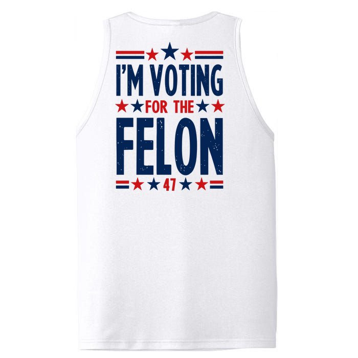 Im Voting For The Felon Trump 2024 Election (Front And Back) PosiCharge Competitor Tank