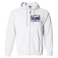 Im Voting For The Felon Trump 2024 Election (Front And Back) Full Zip Hoodie