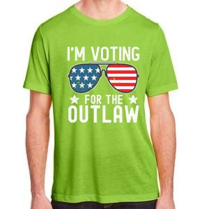 IM Voting For The Outlaw Funny Gift Fourth Of July Trump 2024 Great Gift Adult ChromaSoft Performance T-Shirt