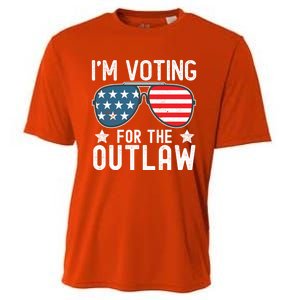 IM Voting For The Outlaw Funny Gift Fourth Of July Trump 2024 Great Gift Cooling Performance Crew T-Shirt