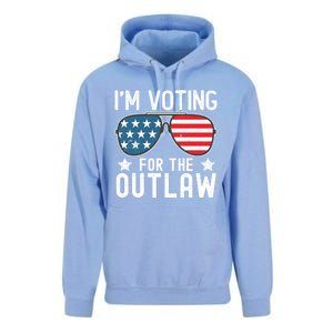 IM Voting For The Outlaw Funny Gift Fourth Of July Trump 2024 Great Gift Unisex Surf Hoodie