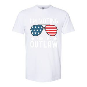 IM Voting For The Outlaw Funny Gift Fourth Of July Trump 2024 Great Gift Softstyle CVC T-Shirt