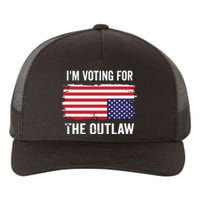 IM Voting For The Outlaw President Trump Yupoong Adult 5-Panel Trucker Hat