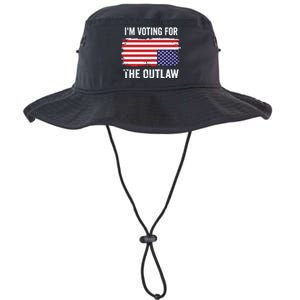 IM Voting For The Outlaw President Trump Legacy Cool Fit Booney Bucket Hat