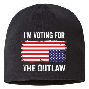 IM Voting For The Outlaw President Trump Sustainable Beanie