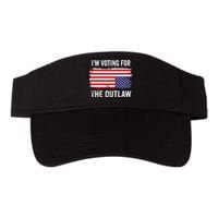 IM Voting For The Outlaw President Trump Valucap Bio-Washed Visor