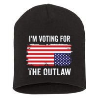 IM Voting For The Outlaw President Trump Short Acrylic Beanie