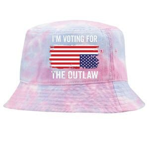 IM Voting For The Outlaw President Trump Tie-Dyed Bucket Hat