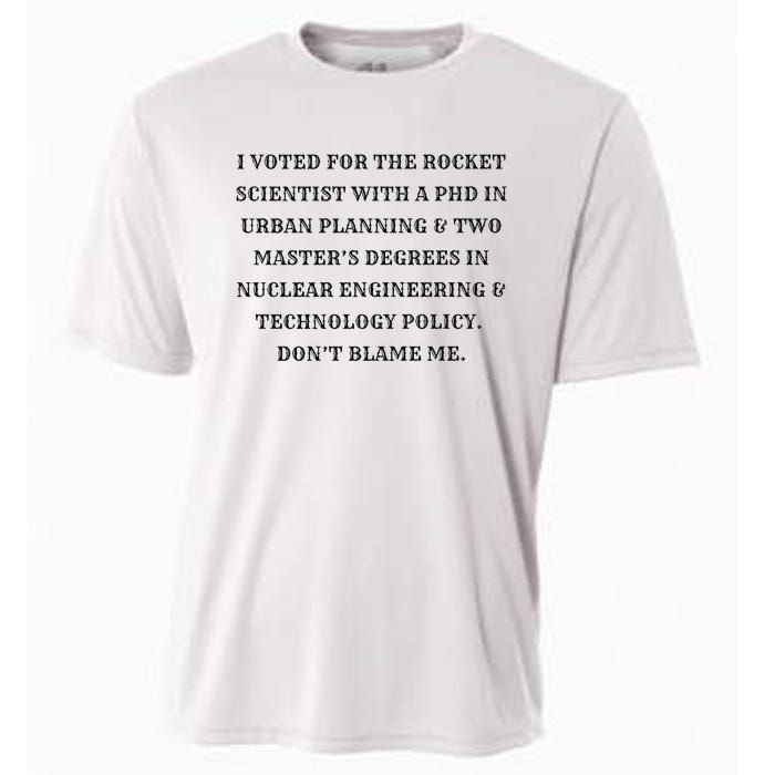 I Voted For The Rocket Scientist Cooling Performance Crew T-Shirt