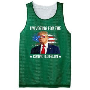 IM Voting For The Convicted Felon Funny Pro 2024 Mesh Reversible Basketball Jersey Tank