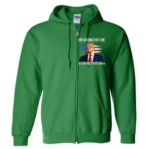 IM Voting For The Convicted Felon Funny Pro 2024 Full Zip Hoodie