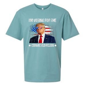 IM Voting For The Convicted Felon Funny Pro 2024 Sueded Cloud Jersey T-Shirt