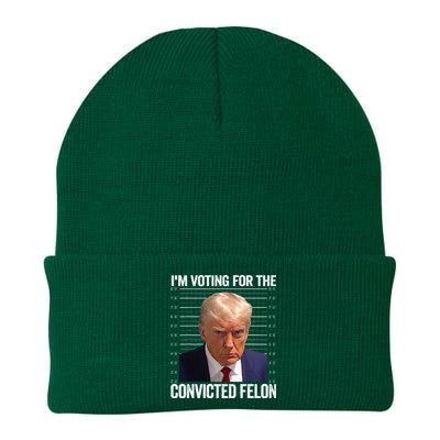 Im Voting For The Convicted Felon Pro Trump 2024 Knit Cap Winter Beanie