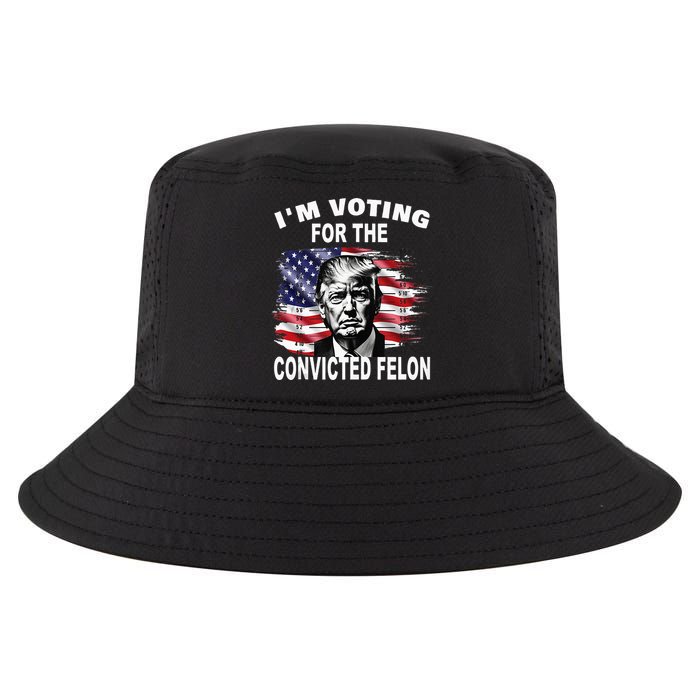 IM Voting For The Convicted Felon 2024 Cool Comfort Performance Bucket Hat