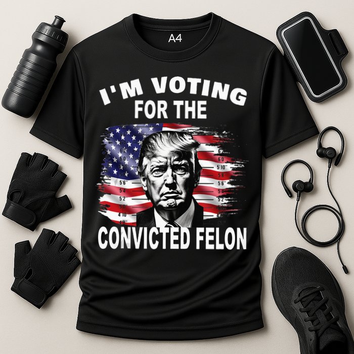 IM Voting For The Convicted Felon 2024 Cooling Performance Crew T-Shirt