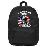 IM Voting For The Convicted Felon 2024 16 in Basic Backpack