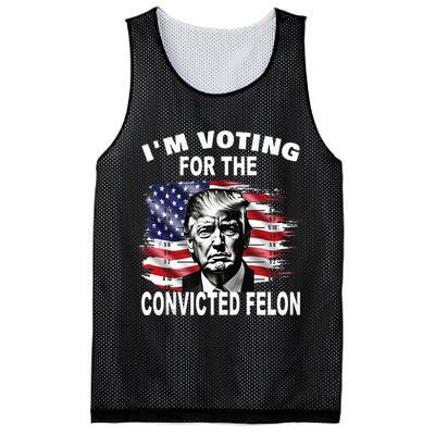 IM Voting For The Convicted Felon 2024 Mesh Reversible Basketball Jersey Tank