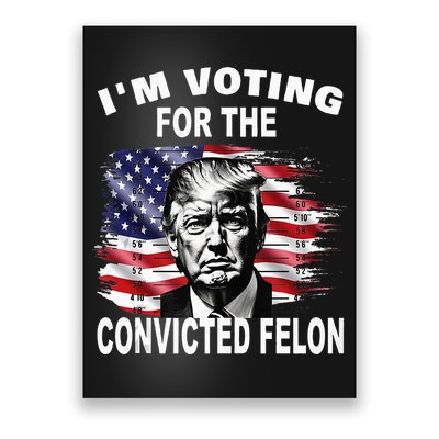 IM Voting For The Convicted Felon 2024 Poster
